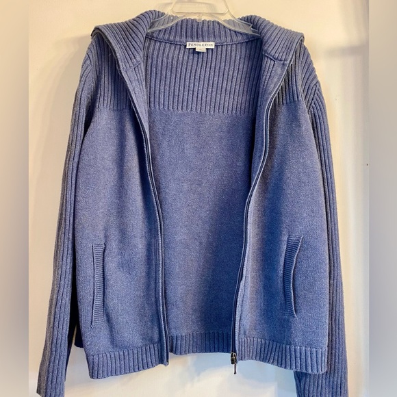 Pendleton Women’s Blue Full Zip sweater Jacket Size XL. - Picture 4 of 13